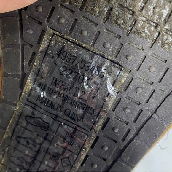 Pierre Dumas Women’s Faux Suede Wedge Criss Cross Strap Sandal - Picture 8 of 8